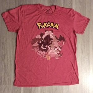 POKEMON red t-shirt Adult Size Large EUC!!!